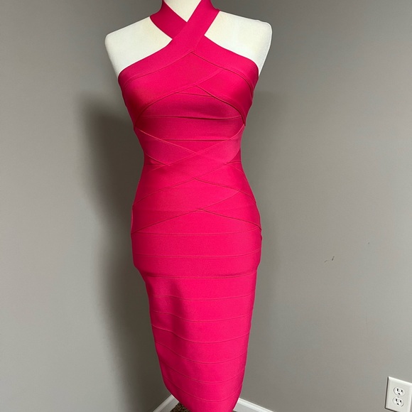 Pink pageant interview dress or cocktail dress - Picture 1 of 5